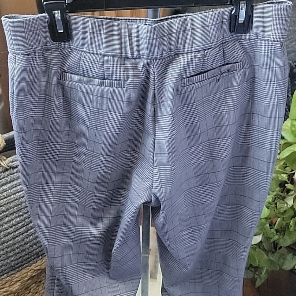 Grey Anne Klein Dress Plaid Pants - Picture 3 of 10